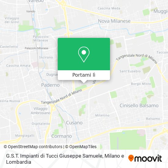 Mappa G.S.T. Impianti di Tucci Giuseppe Samuele