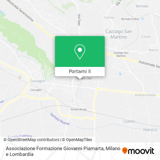 Mappa Associazione Formazione Giovanni Piamarta