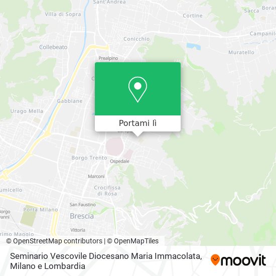 Mappa Seminario Vescovile Diocesano Maria Immacolata
