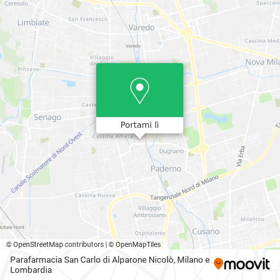 Mappa Parafarmacia San Carlo di Alparone Nicolò
