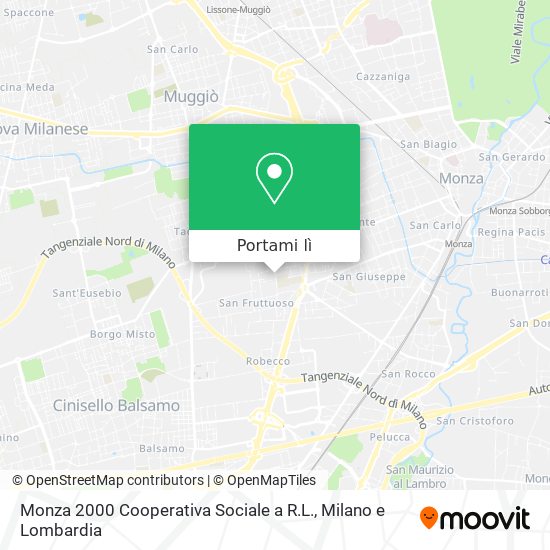 Mappa Monza 2000 Cooperativa Sociale a R.L.