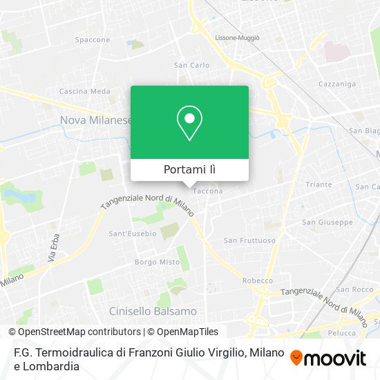 Mappa F.G. Termoidraulica di Franzoni Giulio Virgilio