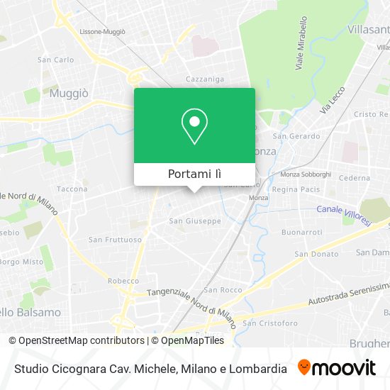 Mappa Studio Cicognara Cav. Michele