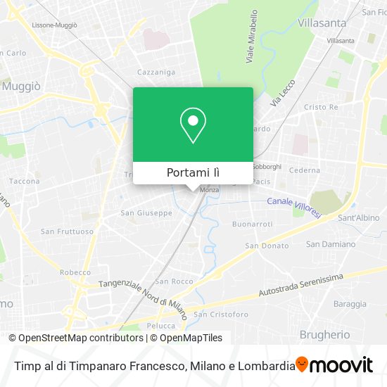 Mappa Timp al di Timpanaro Francesco