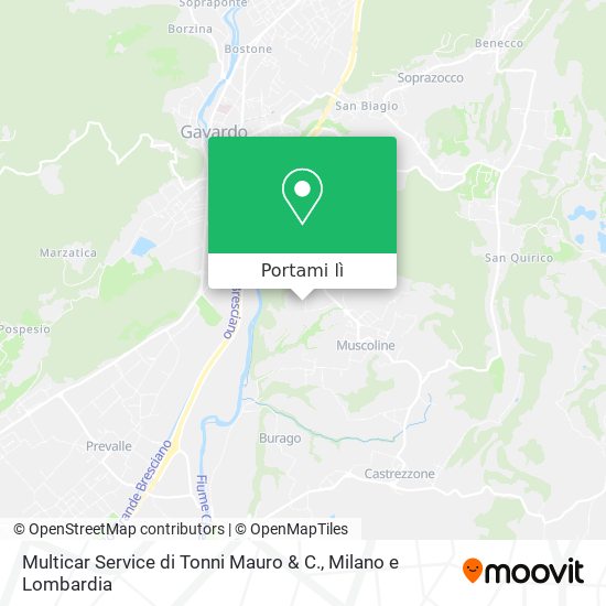 Mappa Multicar Service di Tonni Mauro & C.