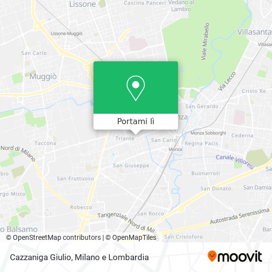 Mappa Cazzaniga Giulio