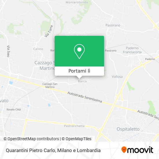 Mappa Quarantini Pietro Carlo