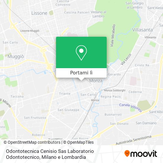 Mappa Odontotecnica Cenisio Sas Laboratorio Odontotecnico