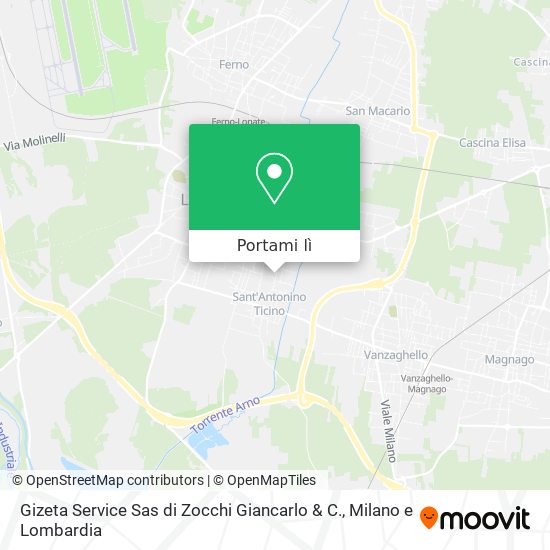 Mappa Gizeta Service Sas di Zocchi Giancarlo & C.