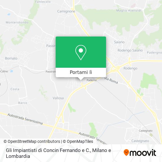 Mappa Gli Impiantisti di Concin Fernando e C.