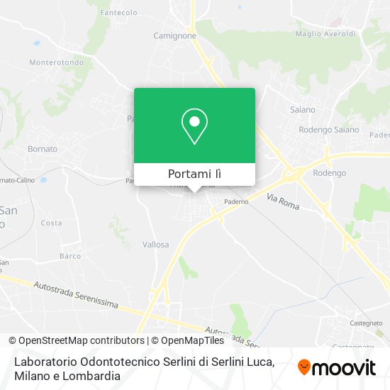 Mappa Laboratorio Odontotecnico Serlini di Serlini Luca