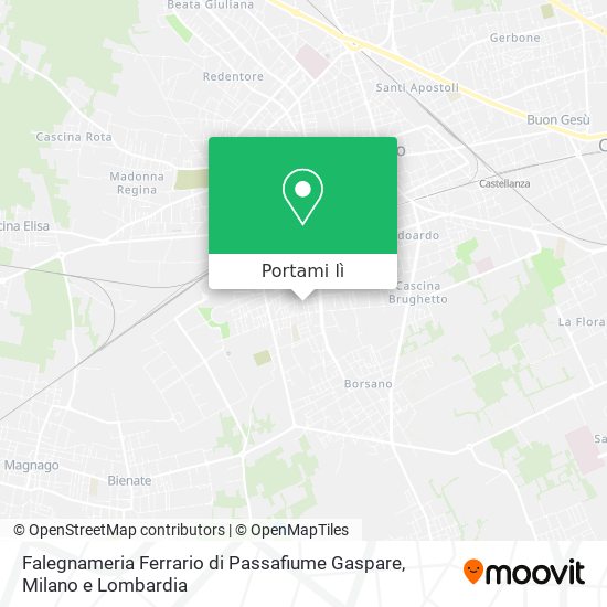 Mappa Falegnameria Ferrario di Passafiume Gaspare