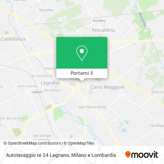 Mappa Autolavaggio te 24 Legnano