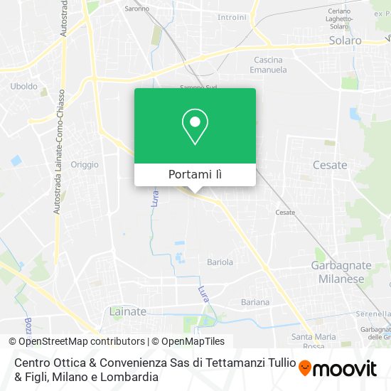 Mappa Centro Ottica & Convenienza Sas di Tettamanzi Tullio & Figli