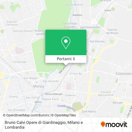 Mappa Bruno Calvi Opere di Giardinaggio