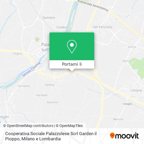 Mappa Cooperativa Sociale Palazzolese Scrl Garden il Pioppo