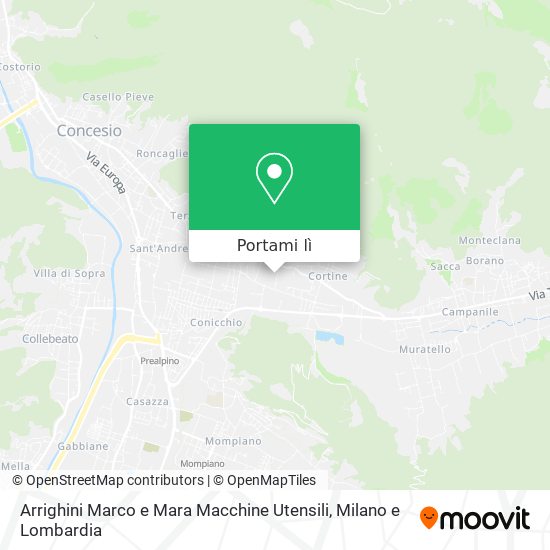 Mappa Arrighini Marco e Mara Macchine Utensili