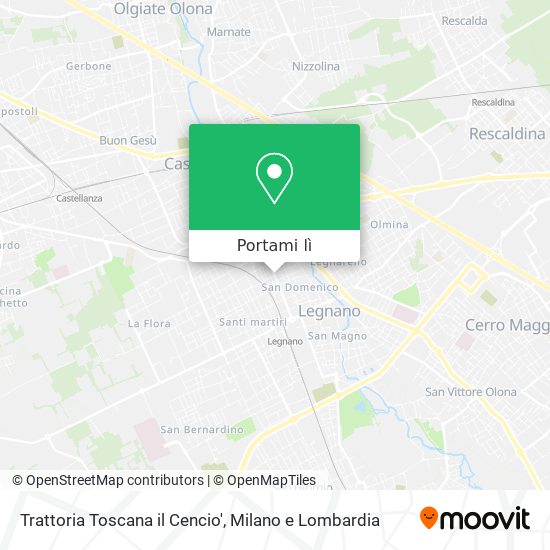 Mappa Trattoria Toscana il Cencio'