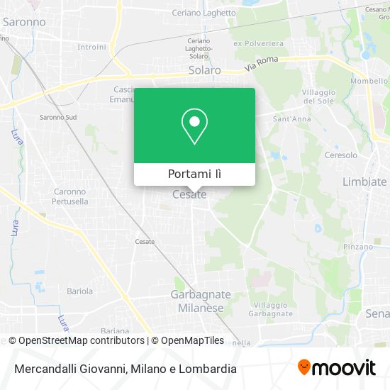 Mappa Mercandalli Giovanni