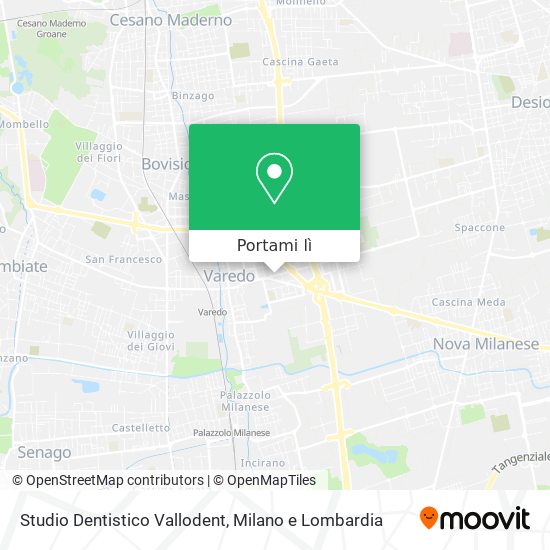 Mappa Studio Dentistico Vallodent