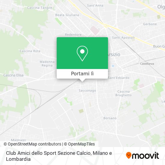Mappa Club Amici dello Sport Sezione Calcio