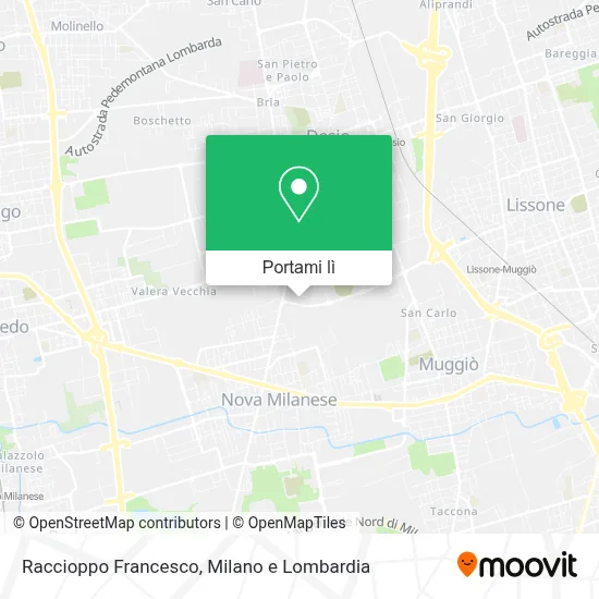 Mappa Raccioppo Francesco
