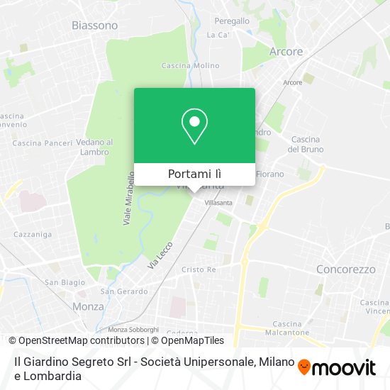 Mappa Il Giardino Segreto Srl - Società Unipersonale