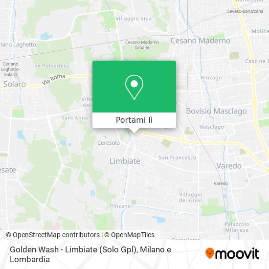 Mappa Golden Wash - Limbiate (Solo Gpl)