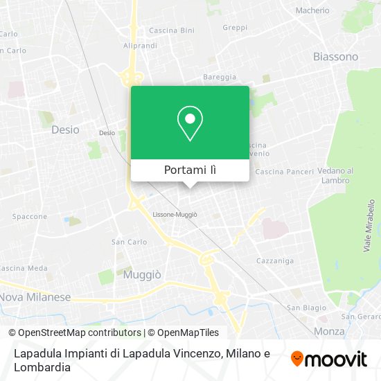 Mappa Lapadula Impianti di Lapadula Vincenzo