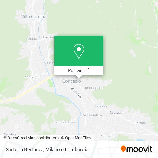 Mappa Sartoria Bertanza