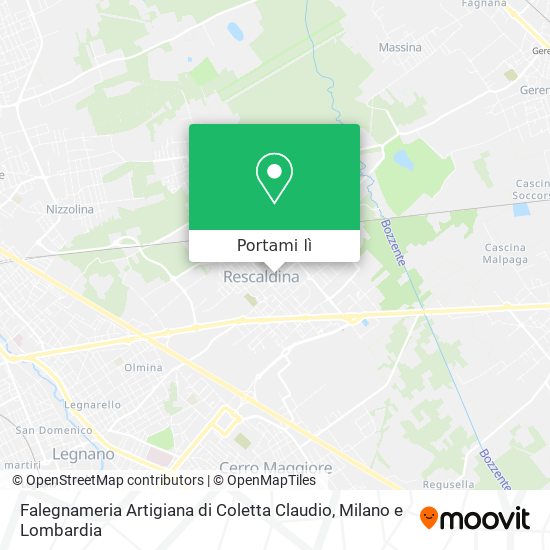 Mappa Falegnameria Artigiana di Coletta Claudio