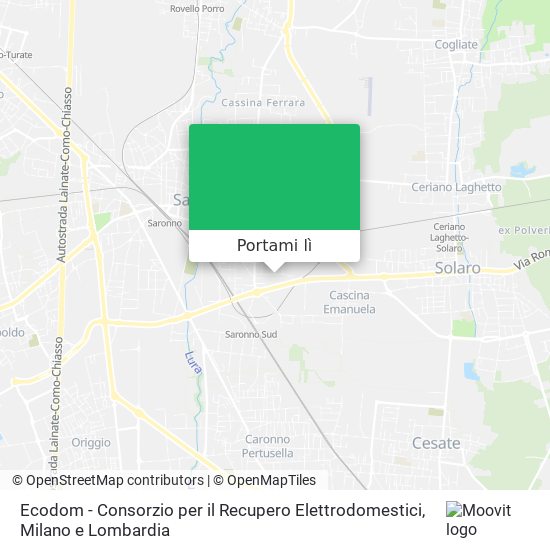 Mappa Ecodom - Consorzio per il Recupero Elettrodomestici