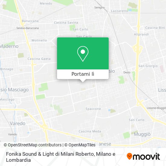 Mappa Fonika Sound & Light di Milani Roberto