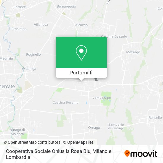 Mappa Cooperativa Sociale Onlus la Rosa Blu