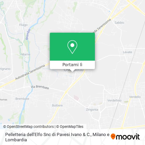 Mappa Pelletteria dell'Elfo Snc di Pavesi Ivano & C.