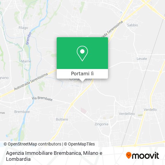 Mappa Agenzia Immobiliare Brembanica