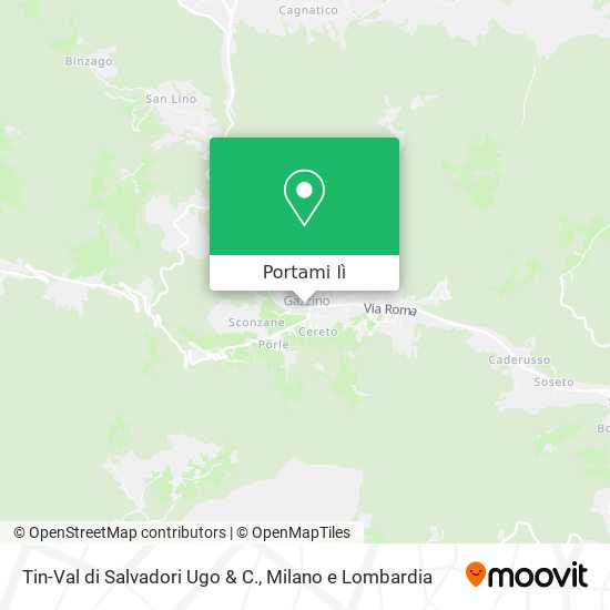 Mappa Tin-Val di Salvadori Ugo & C.