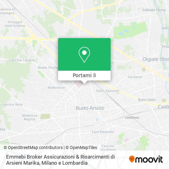 Mappa Emmebi Broker Assicurazioni & Risarcimenti di Arsieni Marika