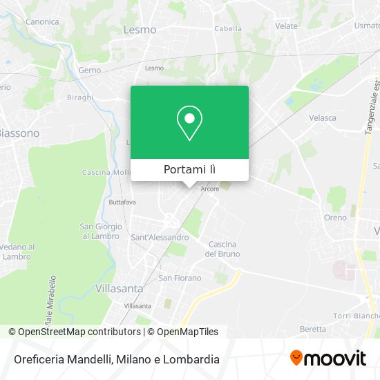 Mappa Oreficeria Mandelli