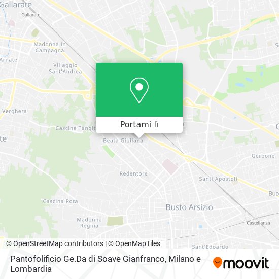 Mappa Pantofolificio Ge.Da di Soave Gianfranco