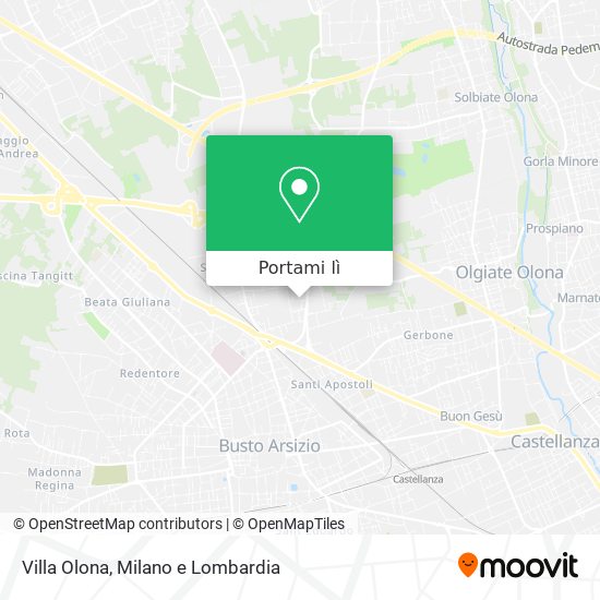 Mappa Villa Olona