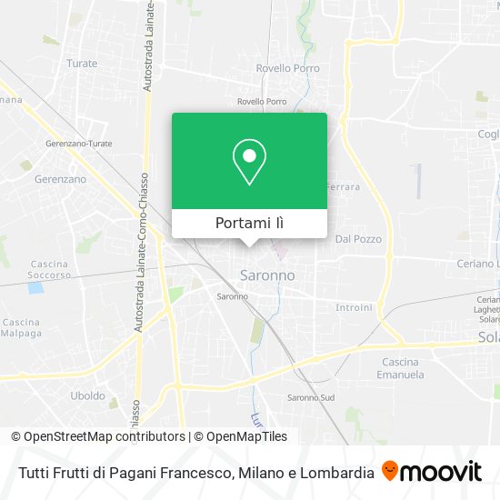 Mappa Tutti Frutti di Pagani Francesco