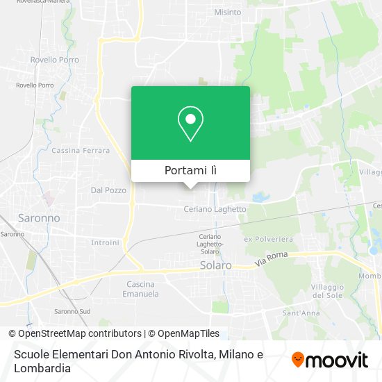 Mappa Scuole Elementari Don Antonio Rivolta