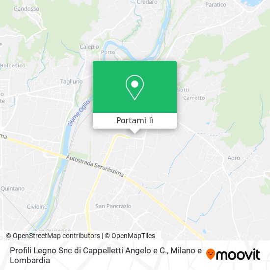 Mappa Profili Legno Snc di Cappelletti Angelo e C.