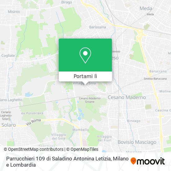 Mappa Parrucchieri 109 di Saladino Antonina Letizia