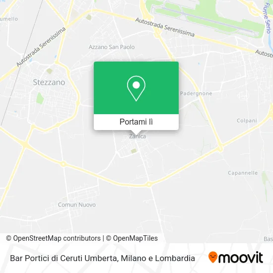 Mappa Bar Portici di Ceruti Umberta