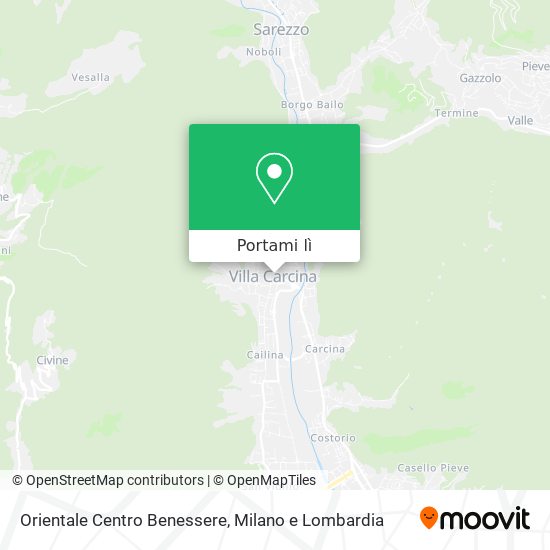 Mappa Orientale Centro Benessere