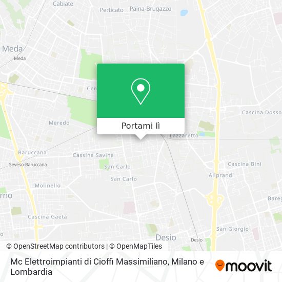 Mappa Mc Elettroimpianti di Cioffi Massimiliano