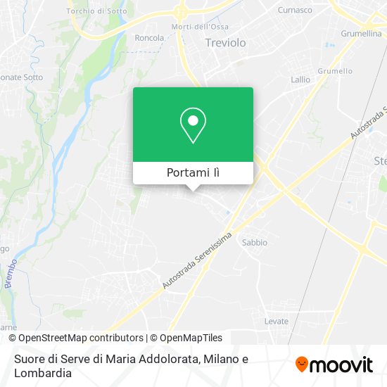 Mappa Suore di Serve di Maria Addolorata