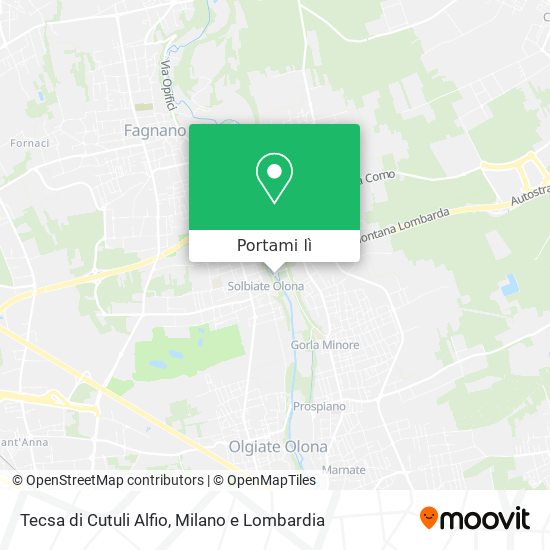 Mappa Tecsa di Cutuli Alfio